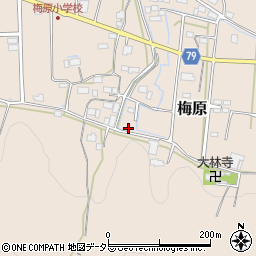 岐阜県山県市梅原1001周辺の地図