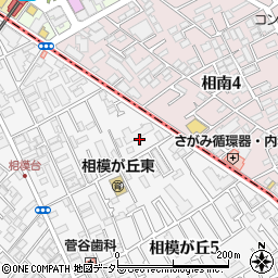 神奈川県座間市相模が丘5丁目7周辺の地図