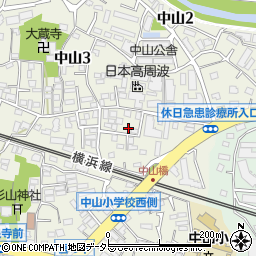 横尾工務店周辺の地図