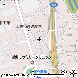 神奈川県厚木市上依知1412-2周辺の地図