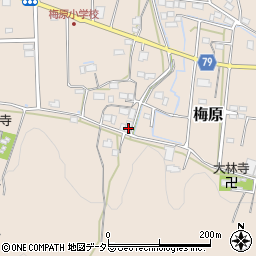 岐阜県山県市梅原1070周辺の地図