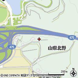 岐阜県岐阜市山県北野747周辺の地図