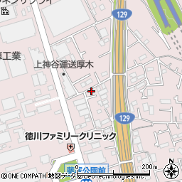 神奈川県厚木市上依知1412-22周辺の地図