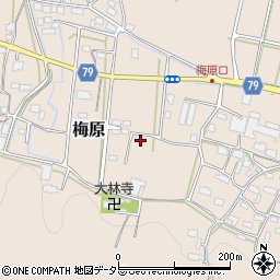 岐阜県山県市梅原957周辺の地図