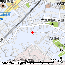 神奈川県横浜市港北区大豆戸町周辺の地図