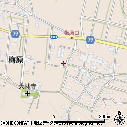 岐阜県山県市梅原939-1周辺の地図