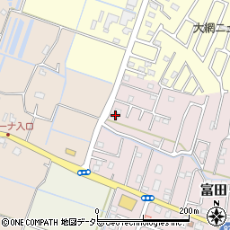 千葉県大網白里市富田2129-2周辺の地図