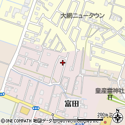 千葉県大網白里市富田2122-46周辺の地図