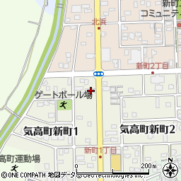 鳥取県鳥取市気高町新町1丁目6周辺の地図