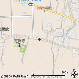 岐阜県山県市梅原1184周辺の地図