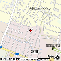 千葉県大網白里市富田2122-47周辺の地図