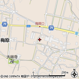 岐阜県山県市梅原873周辺の地図