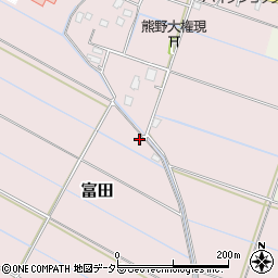 千葉県大網白里市富田703周辺の地図
