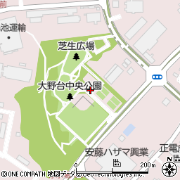 大野台中央公園トイレ周辺の地図