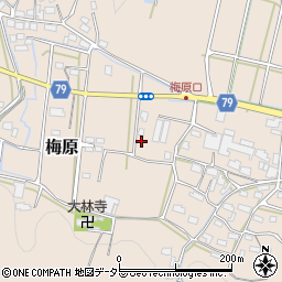 岐阜県山県市梅原554周辺の地図