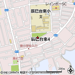 辰巳東公園周辺の地図