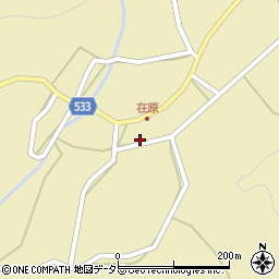 滋賀県高島市マキノ町在原501-1周辺の地図