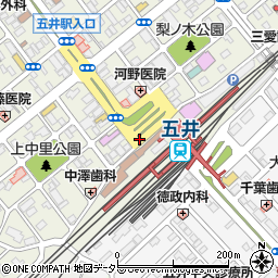五井駅西口周辺の地図
