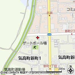 鳥取県鳥取市気高町新町1丁目43周辺の地図