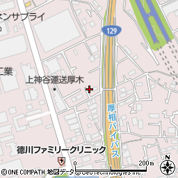 神奈川県厚木市上依知1076周辺の地図