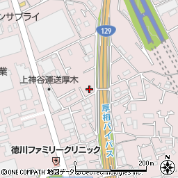 神奈川県厚木市上依知1075周辺の地図
