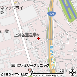 神奈川県厚木市上依知1076-12周辺の地図