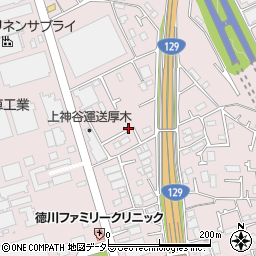 神奈川県厚木市上依知1076-12周辺の地図