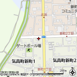 鳥取県鳥取市気高町新町1丁目3周辺の地図