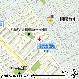 神奈川県相模原市南区相武台団地1丁目周辺の地図