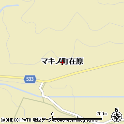 滋賀県高島市マキノ町在原周辺の地図