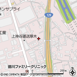 神奈川県厚木市上依知1076-15周辺の地図