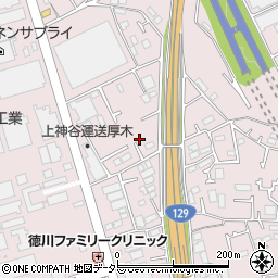 神奈川県厚木市上依知1076-15周辺の地図