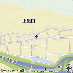 福井県三方上中郡若狭町上黒田周辺の地図