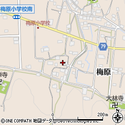 岐阜県山県市梅原1058周辺の地図