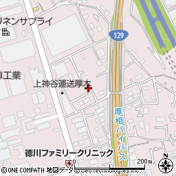 神奈川県厚木市上依知1076-13周辺の地図