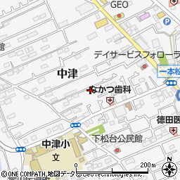 神奈川県愛甲郡愛川町中津712-5周辺の地図