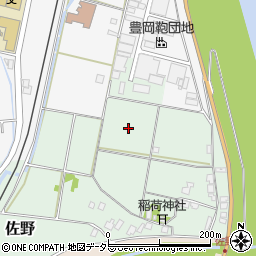 兵庫県豊岡市佐野周辺の地図