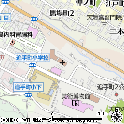 飯田城桜丸御門周辺の地図