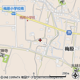 岐阜県山県市梅原1062周辺の地図