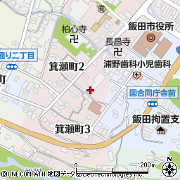 ＭＯＡ飯田センター周辺の地図