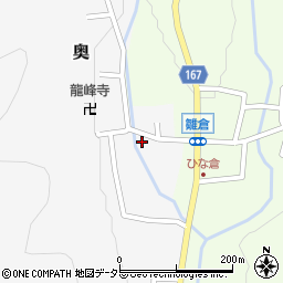 岐阜県岐阜市奥260周辺の地図