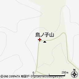 鳥ノ子山周辺の地図