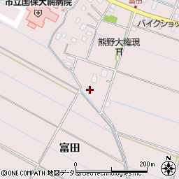 千葉県大網白里市富田764周辺の地図