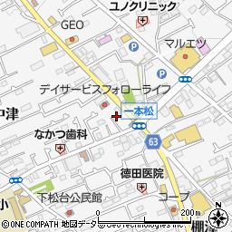神奈川県愛甲郡愛川町中津737-7周辺の地図
