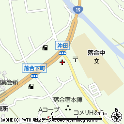 ファミリーマート新中津川落合店周辺の地図
