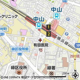 松屋 中山店周辺の地図