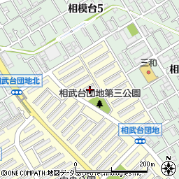 相武台団地１７０４号棟周辺の地図