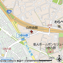 大和市コミュニティセンター公所会館周辺の地図