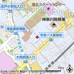 リパーク横浜大豆戸町第３駐車場周辺の地図