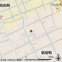鳥取県境港市新屋町2402周辺の地図